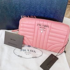 Prada impunture Soft Calf wristlet